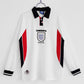 Inglaterra manga larga Retro 1998 home used